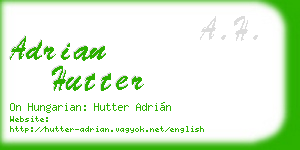 adrian hutter business card